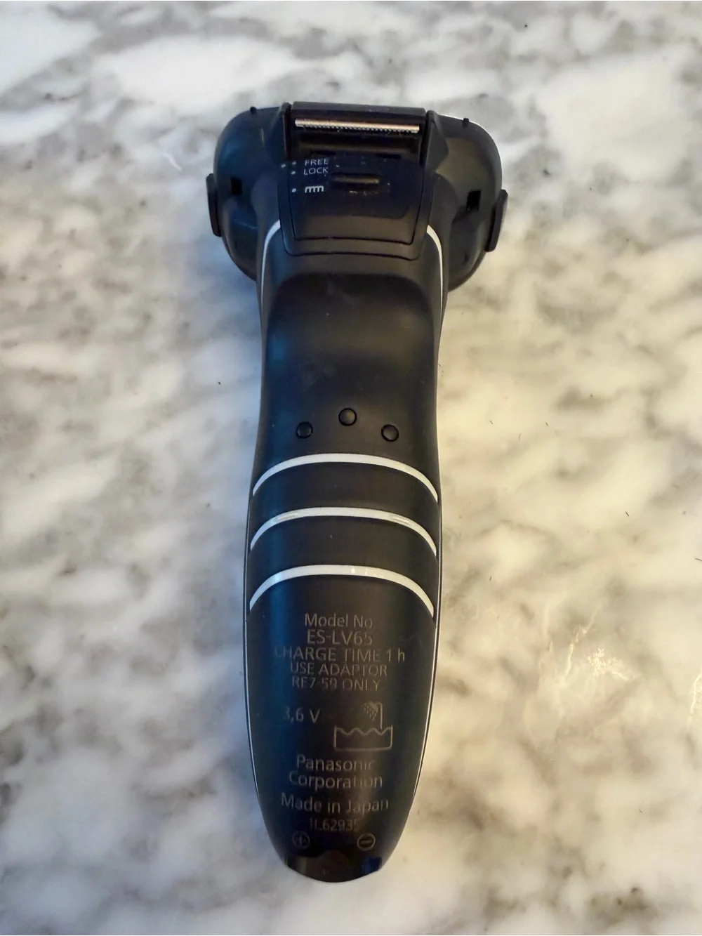Panasonic Arc5 ES-LV65-S Wet/Dry Cordless Foil 5-Head Shaver Case Charger